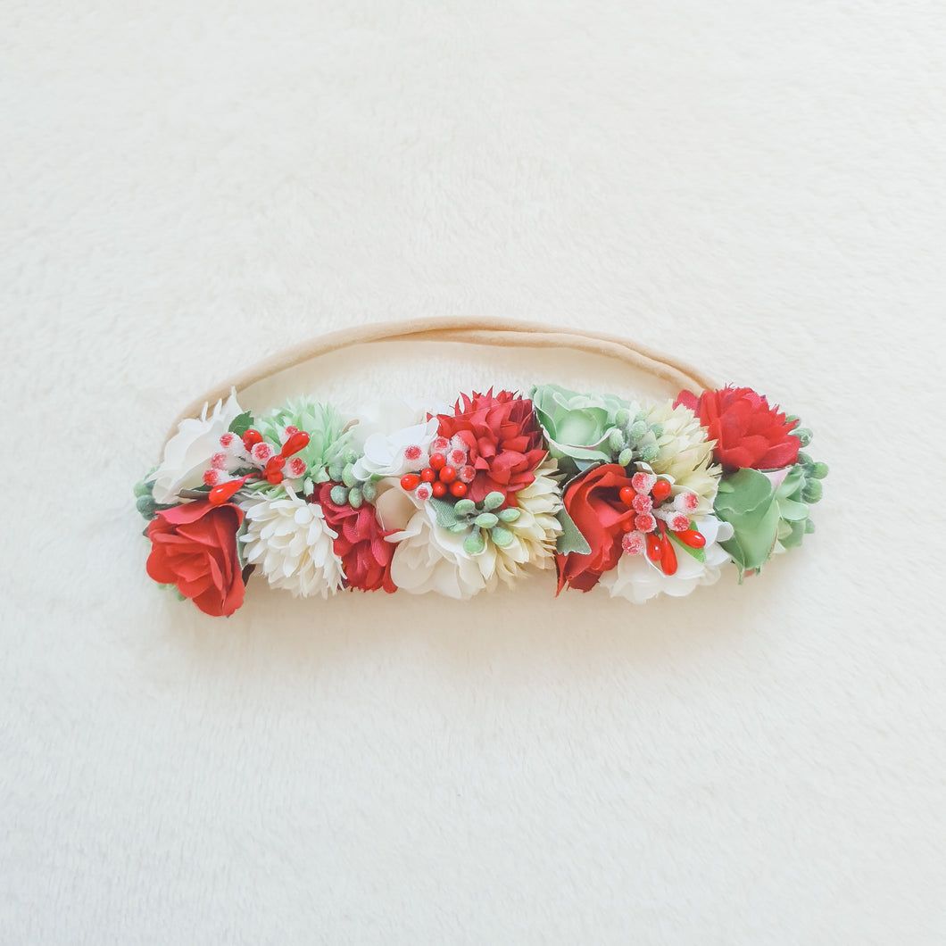 Candy cane flower crown | Nylon Headband