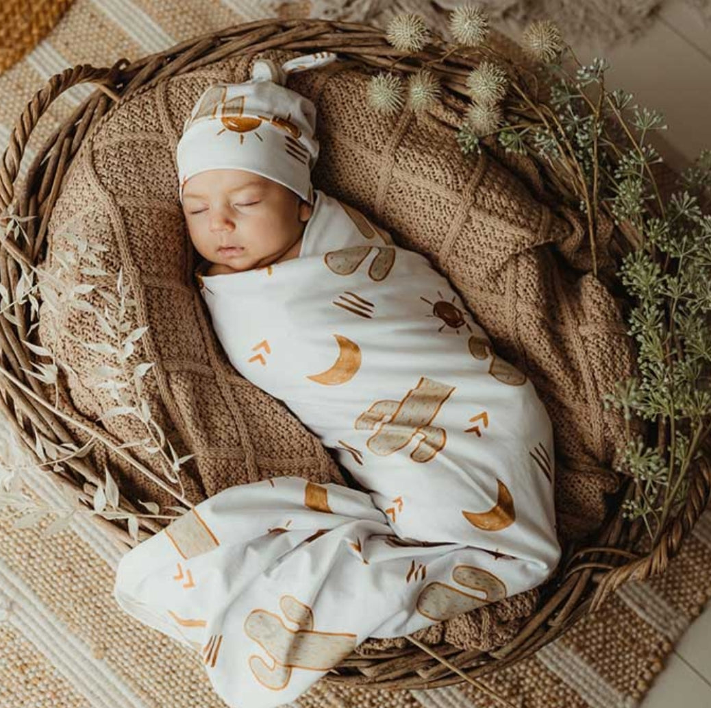 Arizona jersey swaddle & beanie set