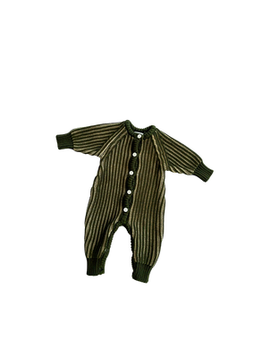 CLASSIC KNIT ROMPER | PESTO