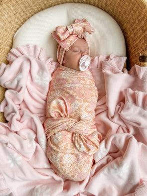 Swaddle Set | Goldie Floral