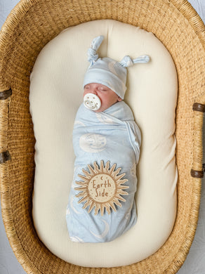 Swaddle Set | Celestial Blue | Little & Fern