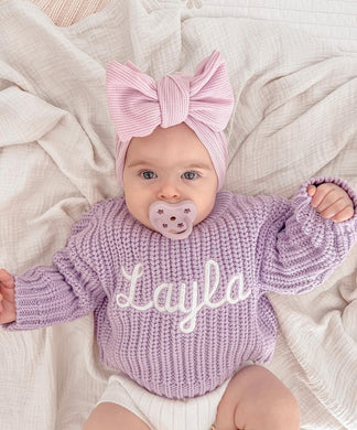 LITTLE & FERN Lana topknot | lavender