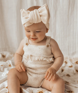 Little & Fern Bowie topknot | Cream