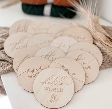 Wild foliage milestone disc set